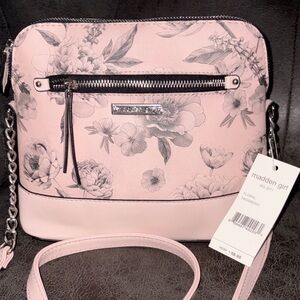 Madden Girl Pink Floral Crossbody Bag